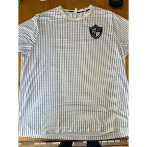 Rhone Swift Academy Pinstripe Mesh Performance Jersey White w/ Blue Shirt Xxl